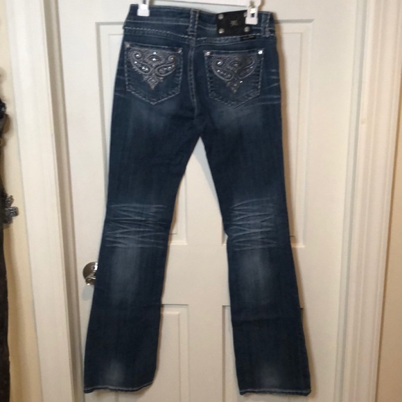 Miss Me jeans with rhinestones boot size 28 - Picture 9 of 11